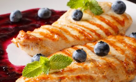 Baked Chicken with Wild Blueberry Sauce